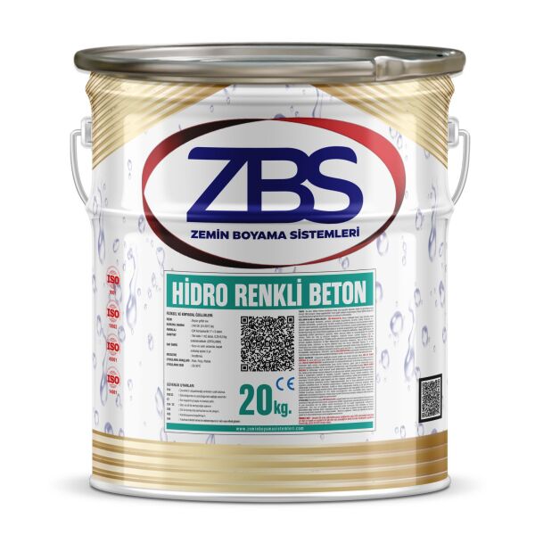 ZBS Hidro Renkli Beton 20kg. (kendiliğinden yayılan, beton kaplaması)